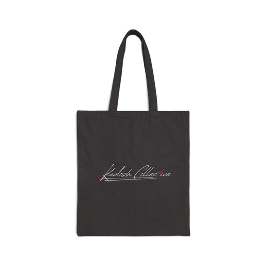 Kadosh Collective Canvas Tote Bag – Minimal Black Cotton Shopper
