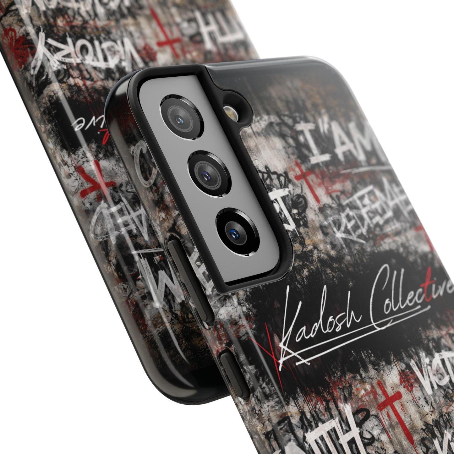 Kadosh Collective Faith Graffiti Phone Case | Christian Words Cross, Covenant, Kingdom, Victory