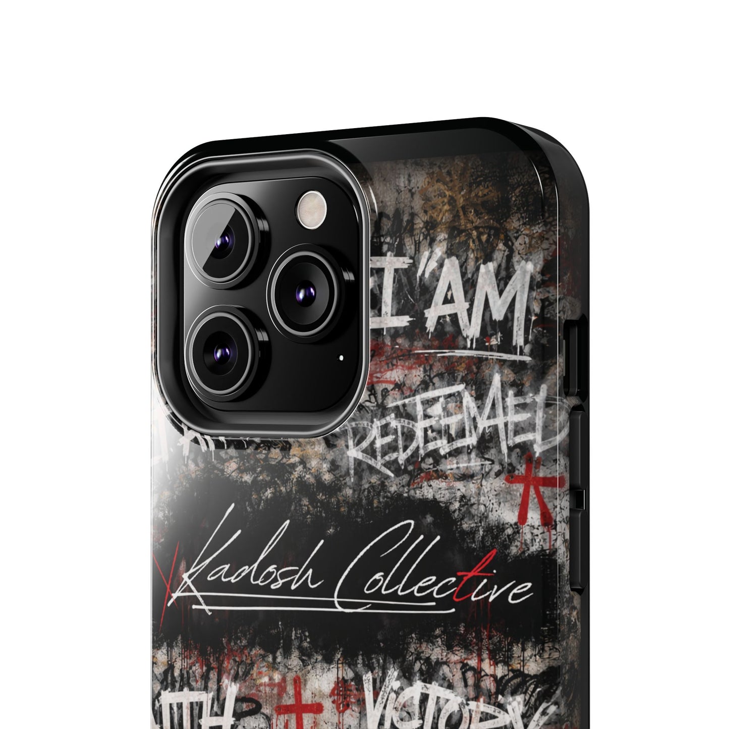 Kadosh Collective Faith Graffiti Phone Case | Christian Words Cross, Covenant, Kingdom, Victory