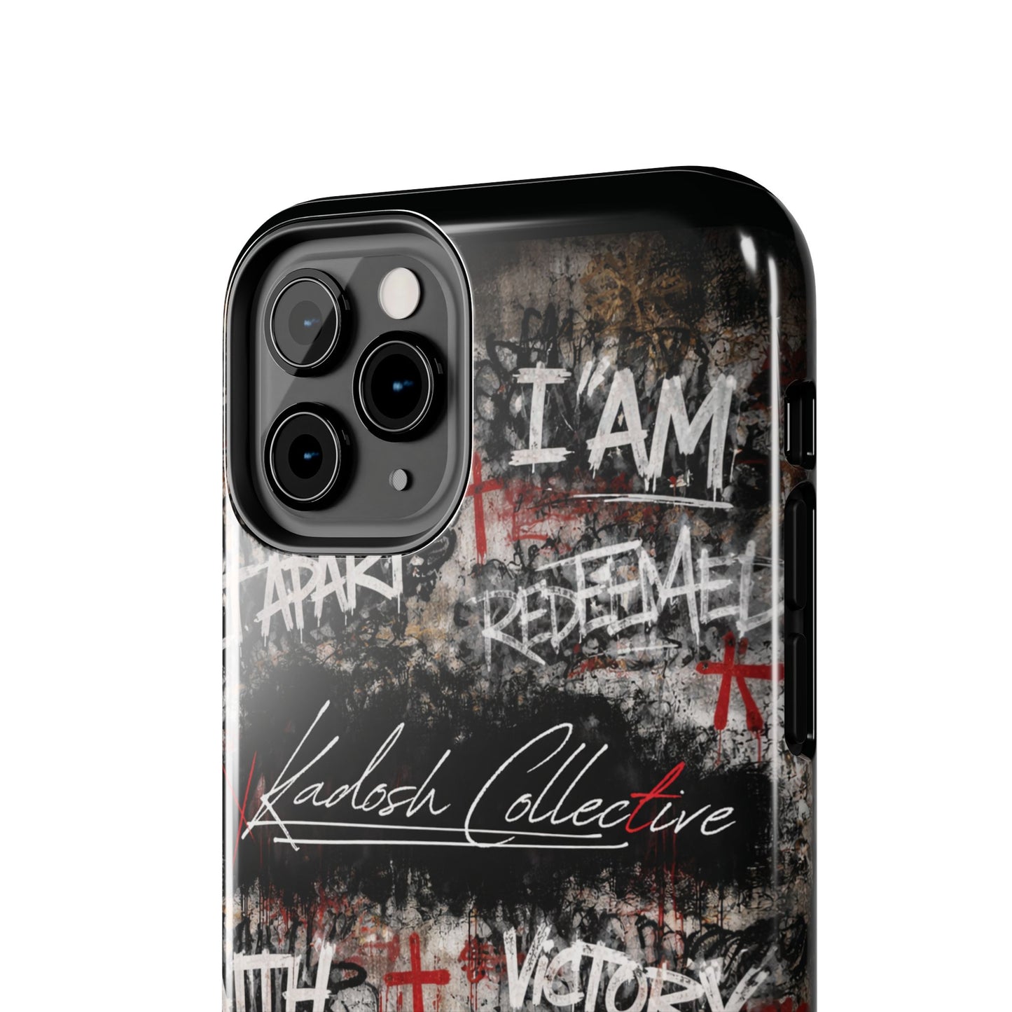 Kadosh Collective Faith Graffiti Phone Case | Christian Words Cross, Covenant, Kingdom, Victory