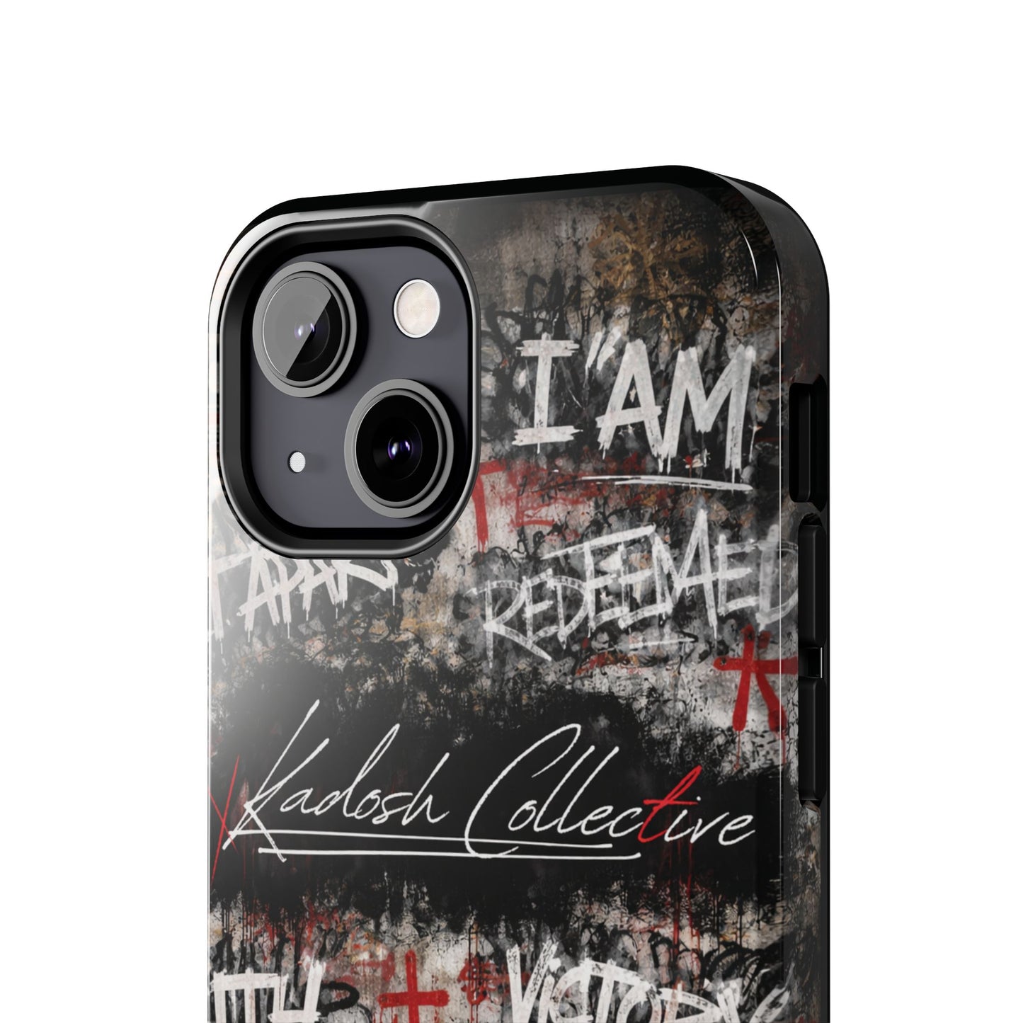Kadosh Collective Faith Graffiti Phone Case | Christian Words Cross, Covenant, Kingdom, Victory