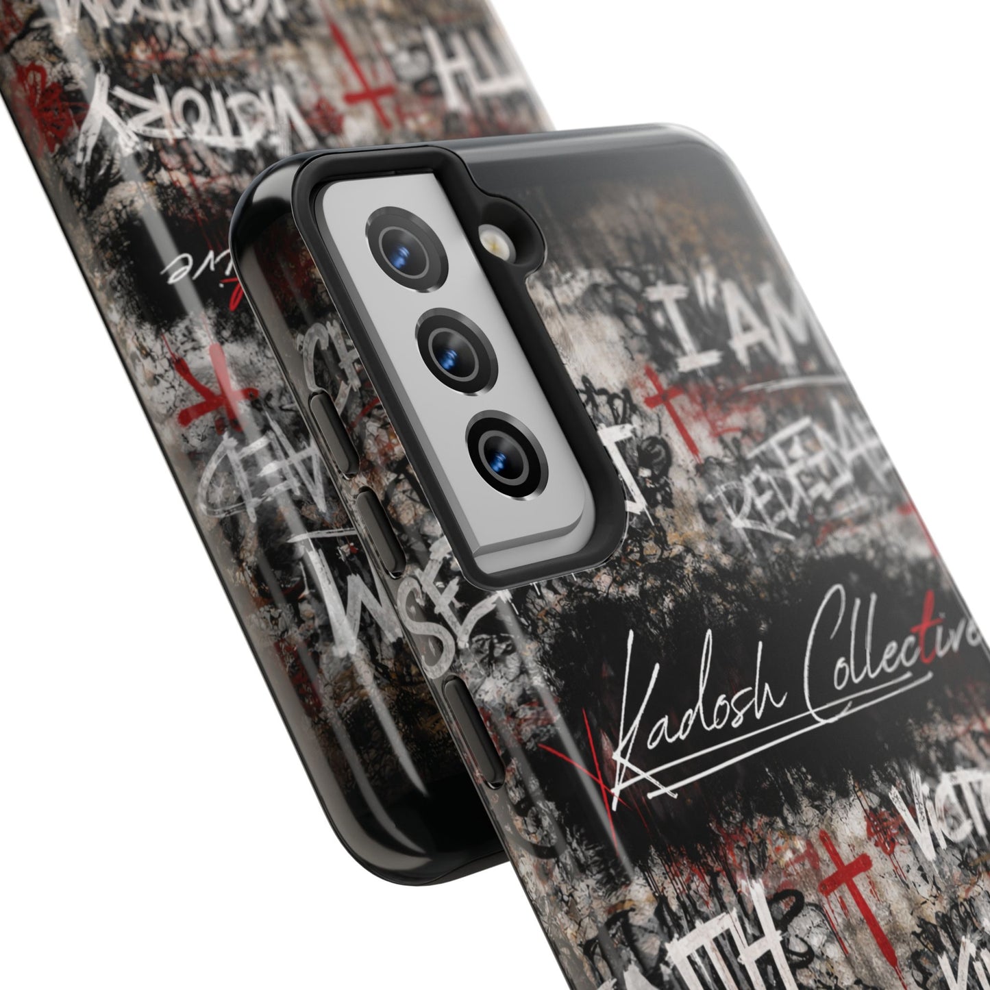 Kadosh Collective Faith Graffiti Phone Case | Christian Words Cross, Covenant, Kingdom, Victory