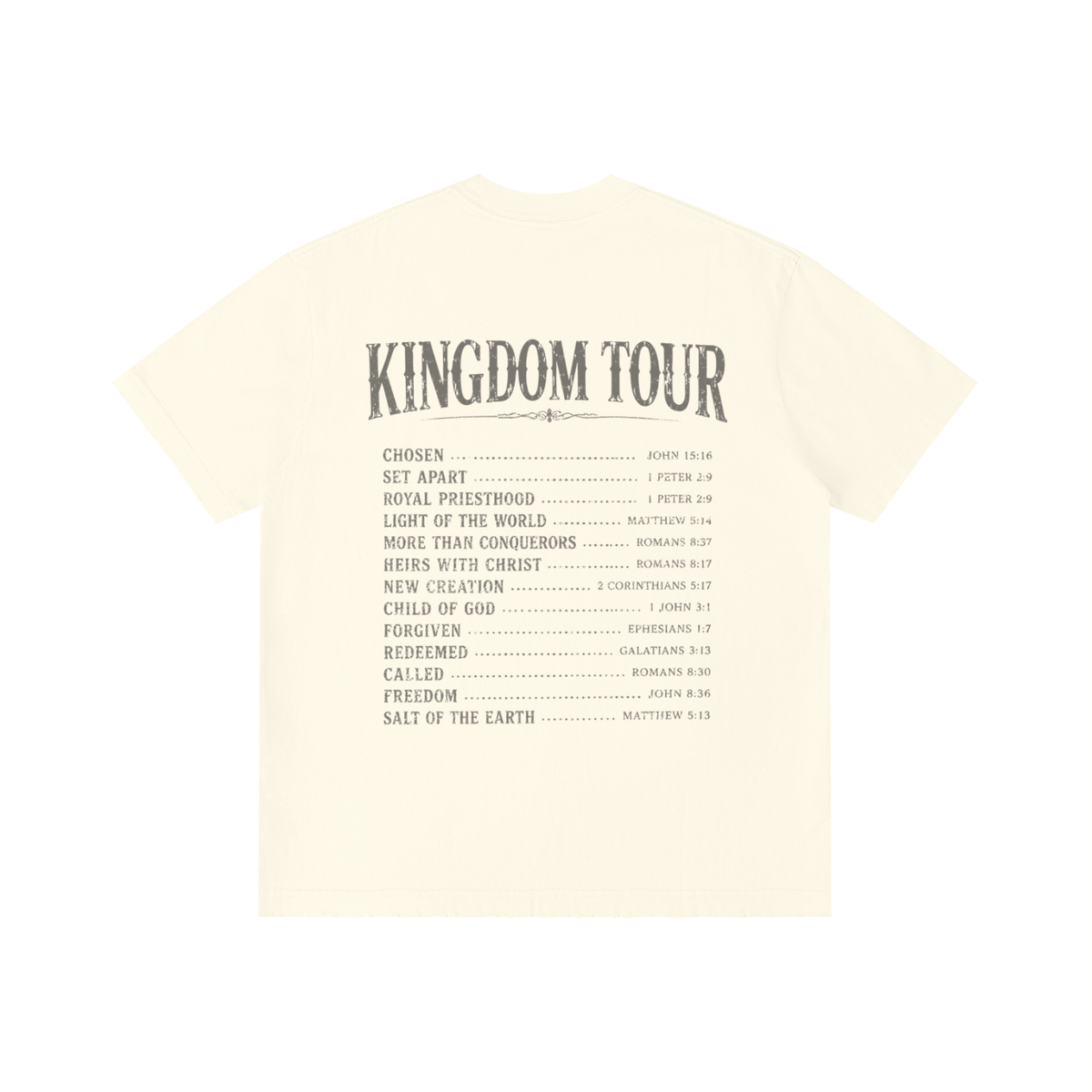 Kadosh Collective World Tour Unisex Vintage Wash Distressed T-Shirt