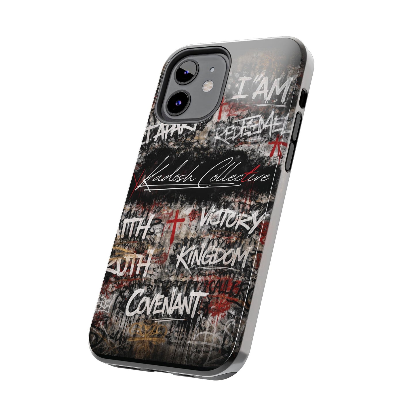 Kadosh Collective Faith Graffiti Phone Case | Christian Words Cross, Covenant, Kingdom, Victory