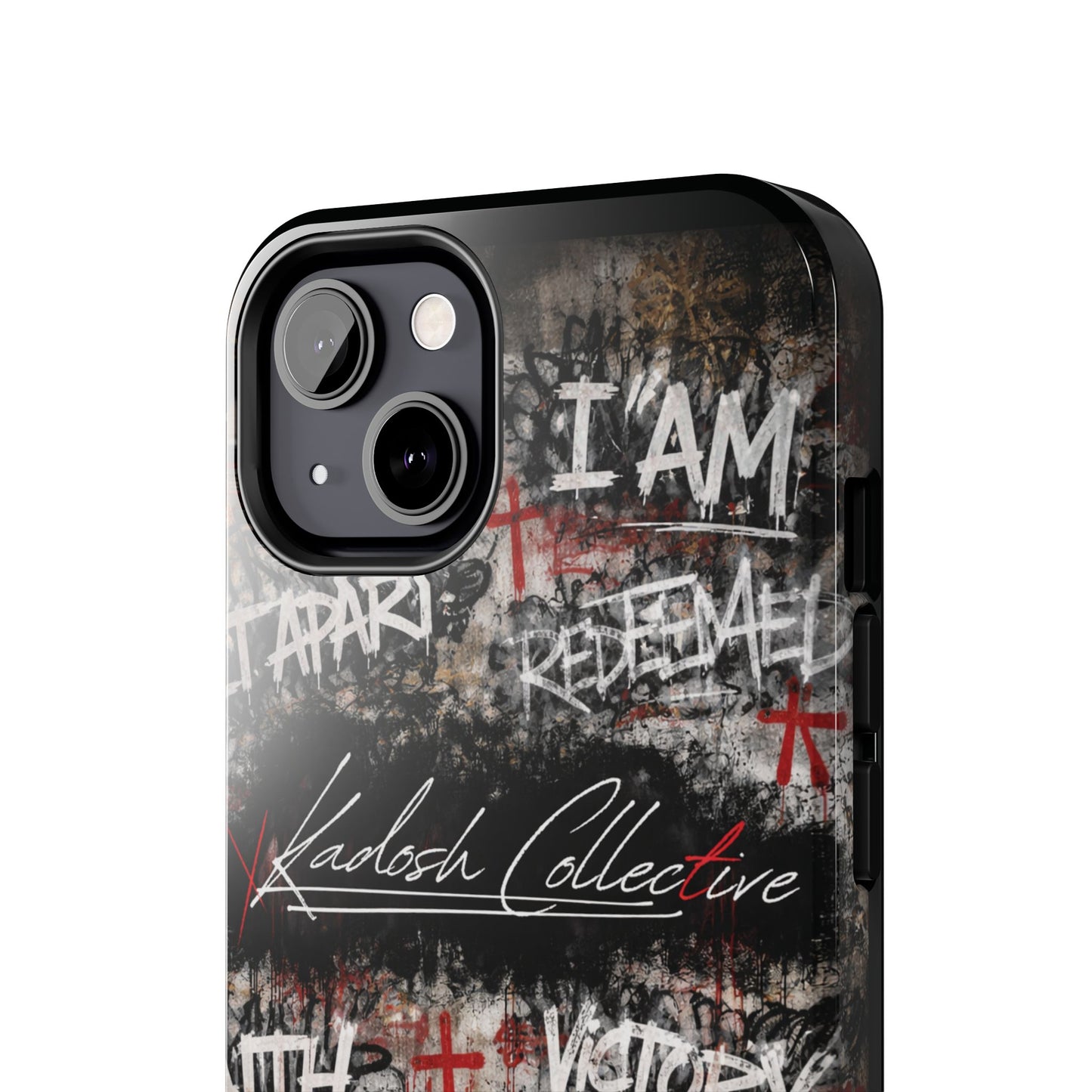 Kadosh Collective Faith Graffiti Phone Case | Christian Words Cross, Covenant, Kingdom, Victory