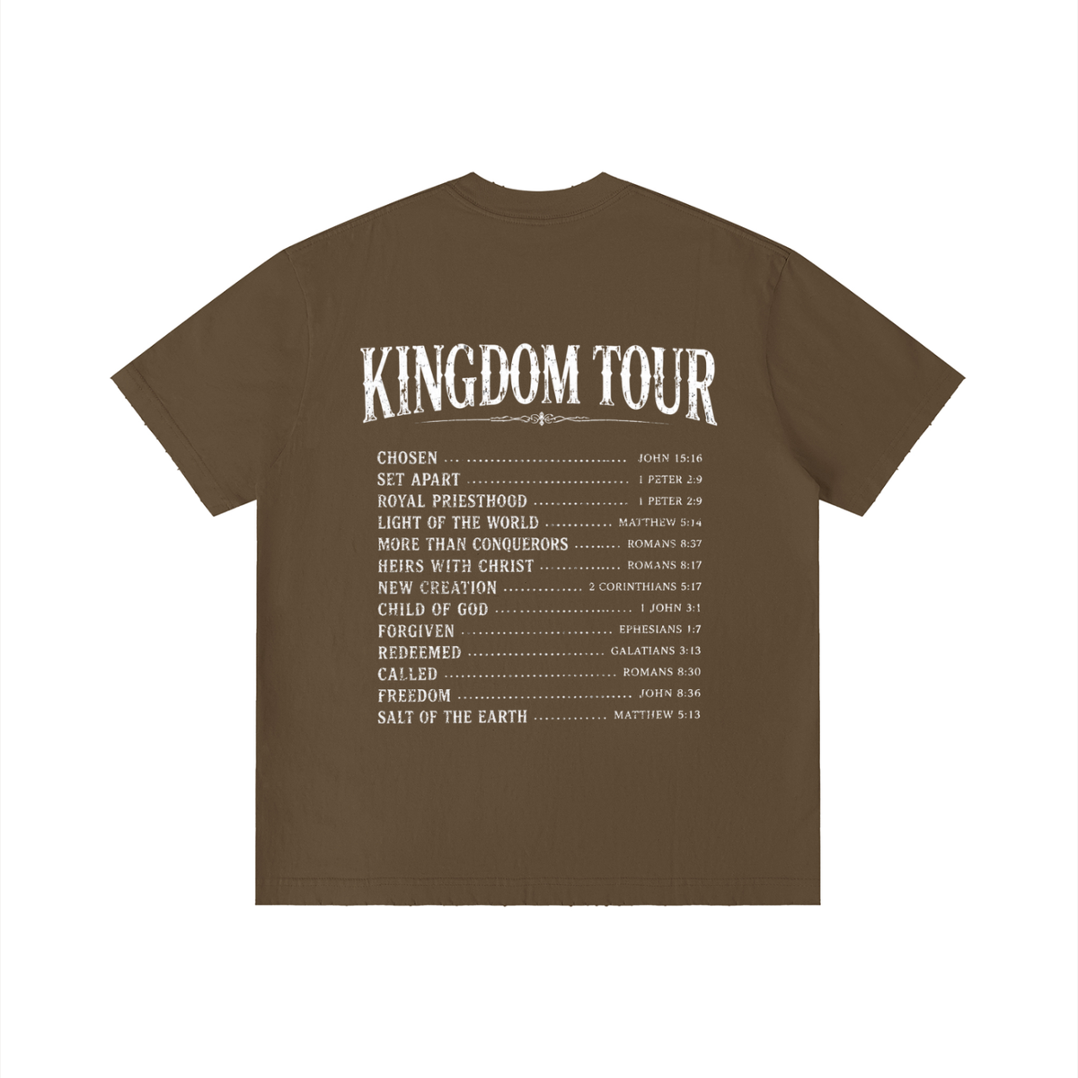 Kadosh Collective World Tour Unisex Vintage Wash Distressed T-Shirt
