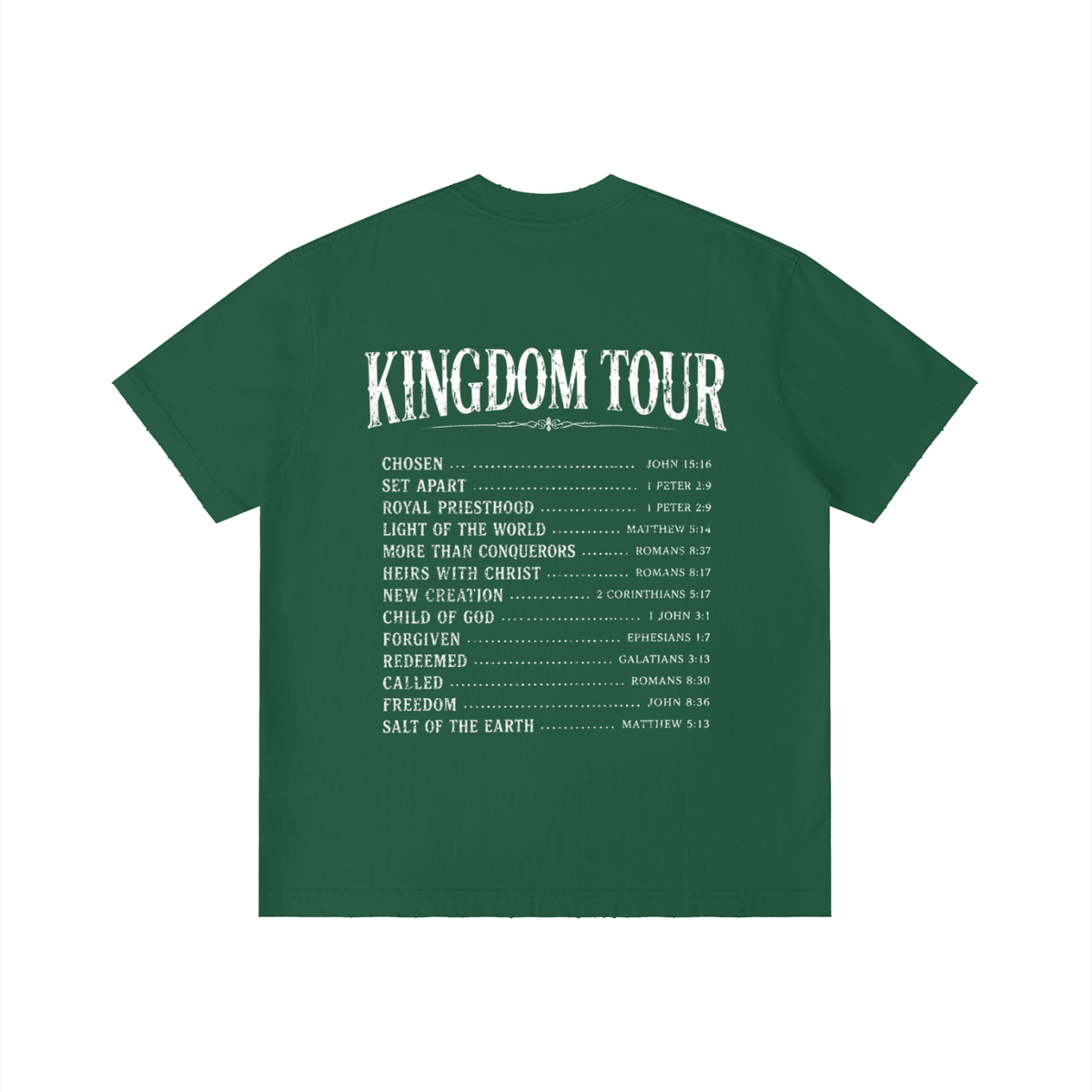 Kadosh Collective World Tour Unisex Vintage Wash Distressed T-Shirt