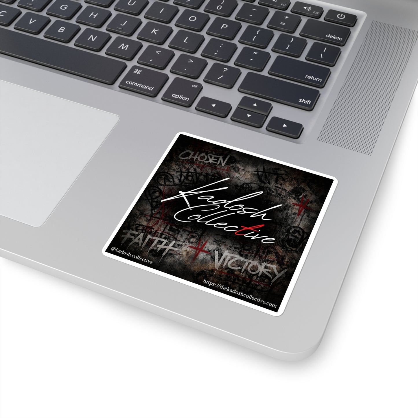 Kadosh Collective Square Sticker – Faith • Victory Street Art Logo