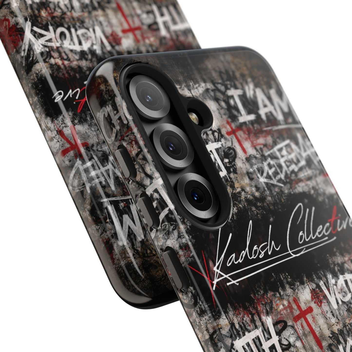Kadosh Collective Faith Graffiti Phone Case | Christian Words Cross, Covenant, Kingdom, Victory