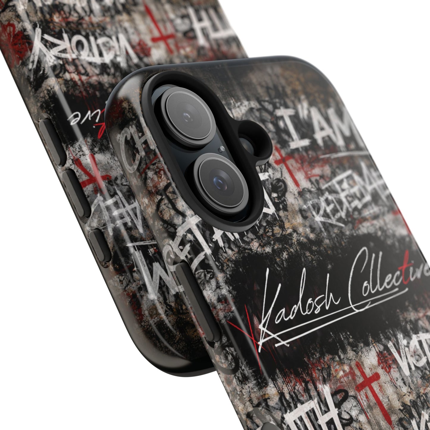 Kadosh Collective Faith Graffiti Phone Case | Christian Words Cross, Covenant, Kingdom, Victory