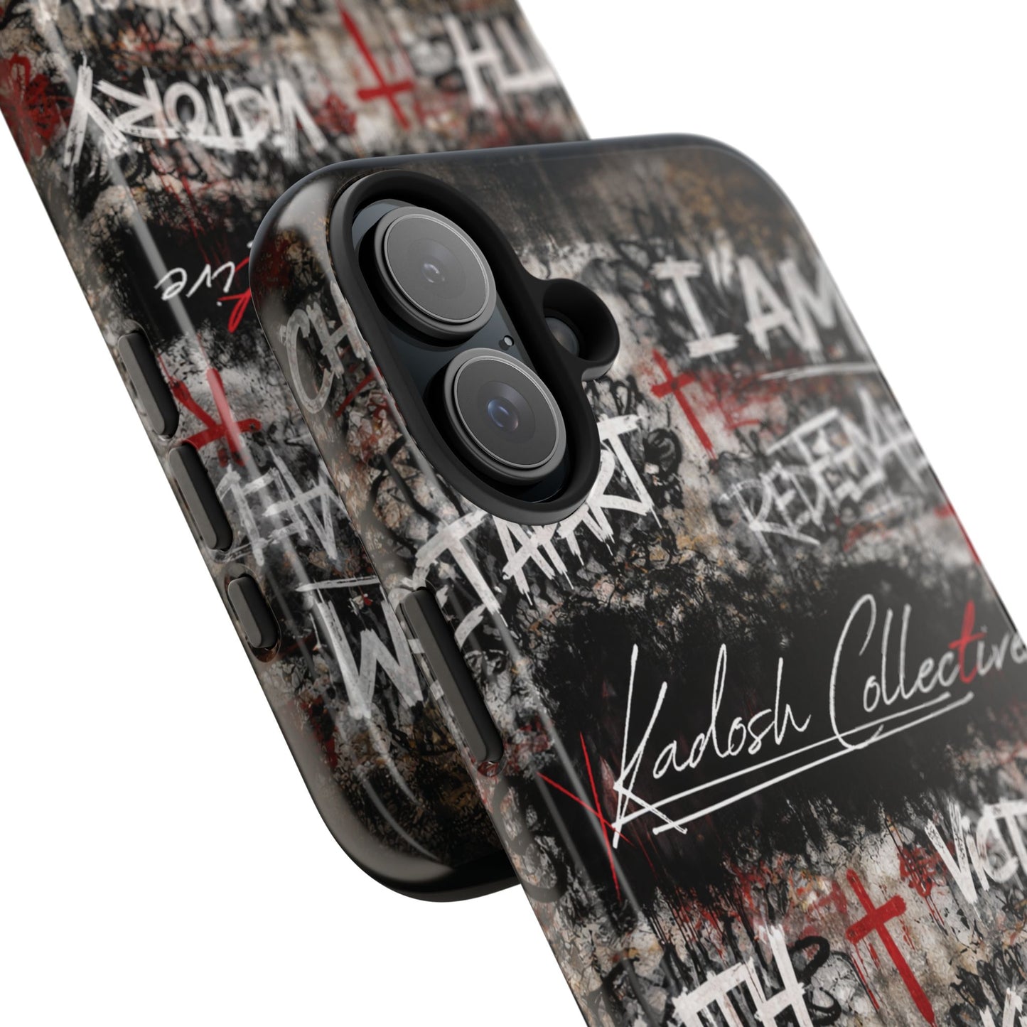 Kadosh Collective Faith Graffiti Phone Case | Christian Words Cross, Covenant, Kingdom, Victory