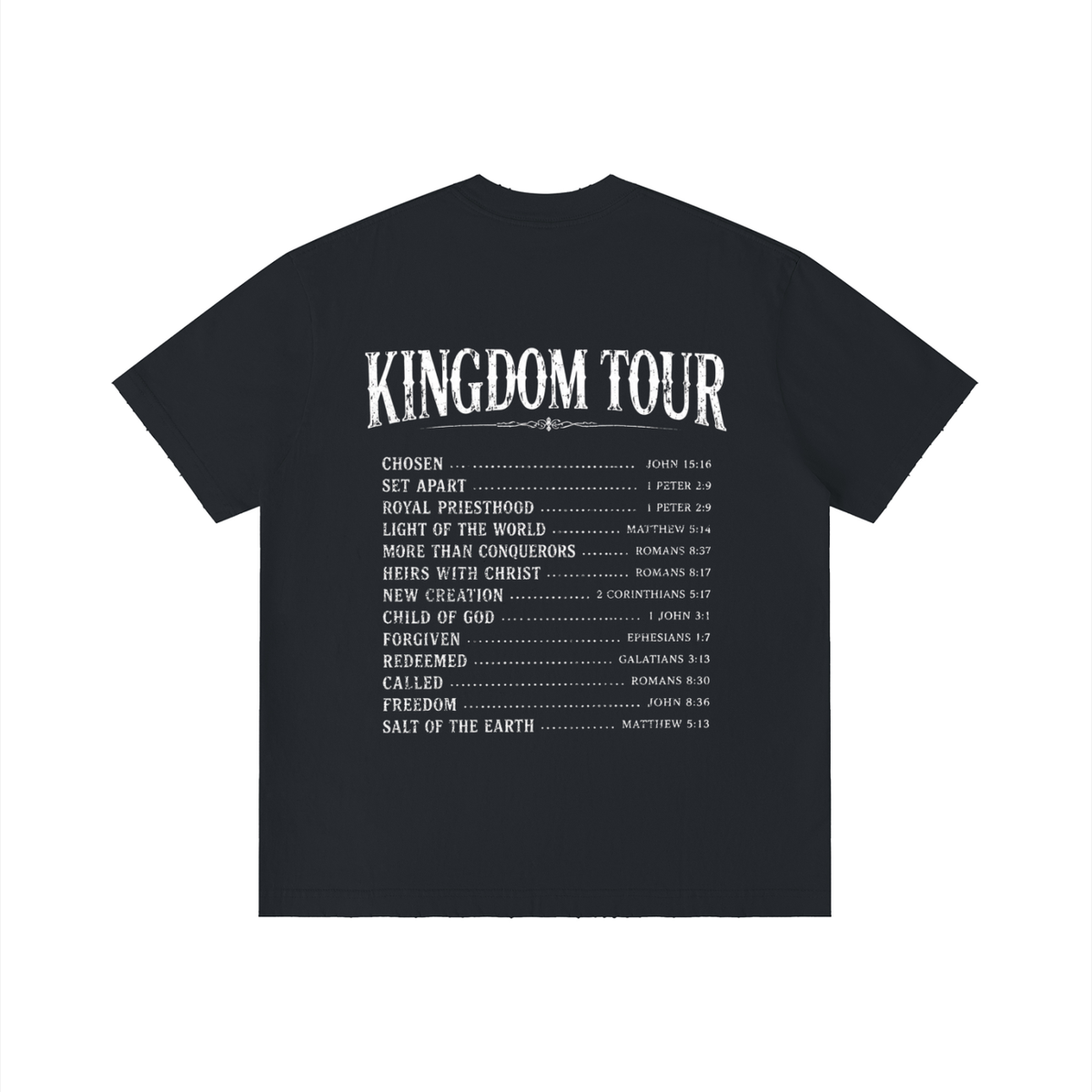 Kadosh Collective World Tour Unisex Vintage Wash Distressed T-Shirt