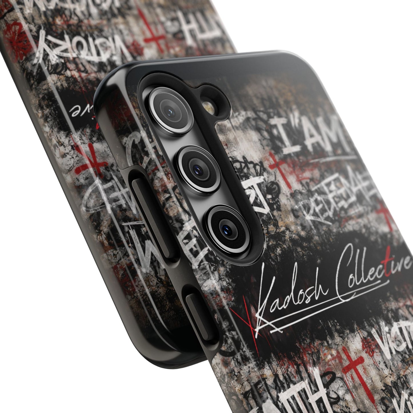Kadosh Collective Faith Graffiti Phone Case | Christian Words Cross, Covenant, Kingdom, Victory