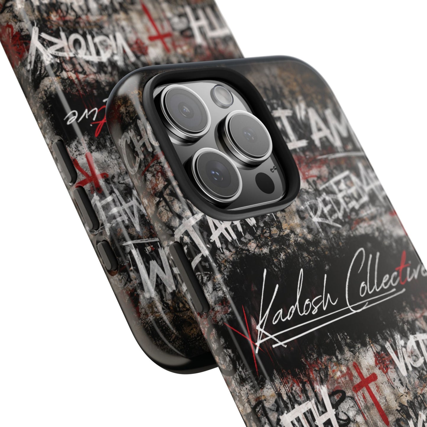 Kadosh Collective Faith Graffiti Phone Case | Christian Words Cross, Covenant, Kingdom, Victory