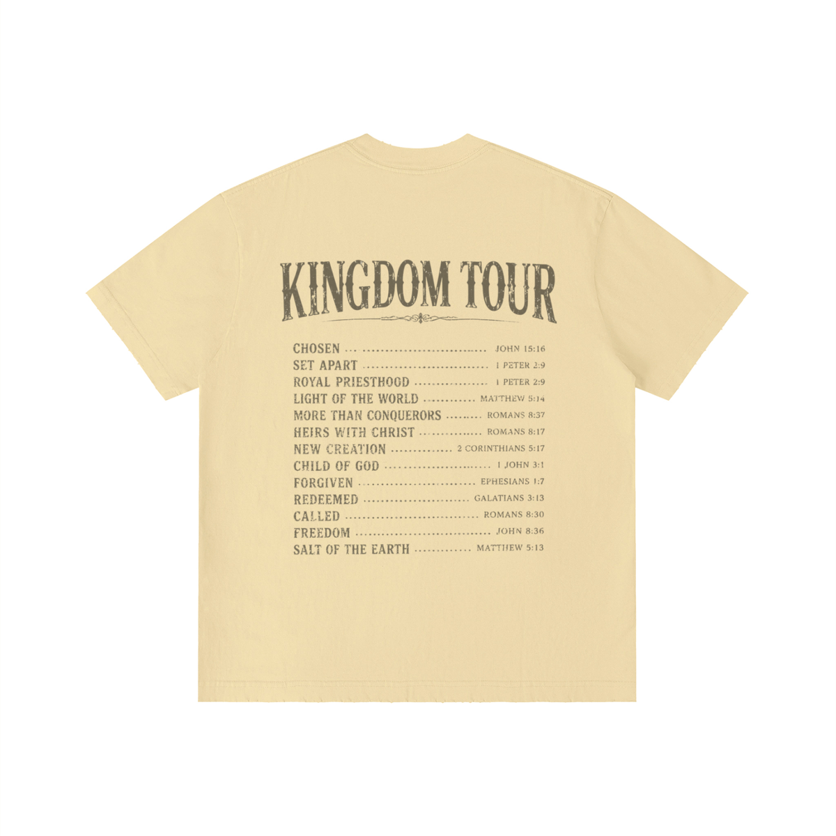 Kadosh Collective World Tour Unisex Vintage Wash Distressed T-Shirt