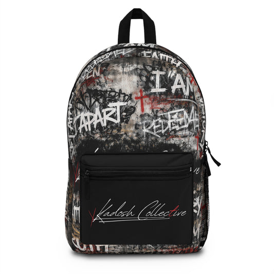 Kadosh Collective Graffiti Faith Words Backpack | Urban Christian Street Art