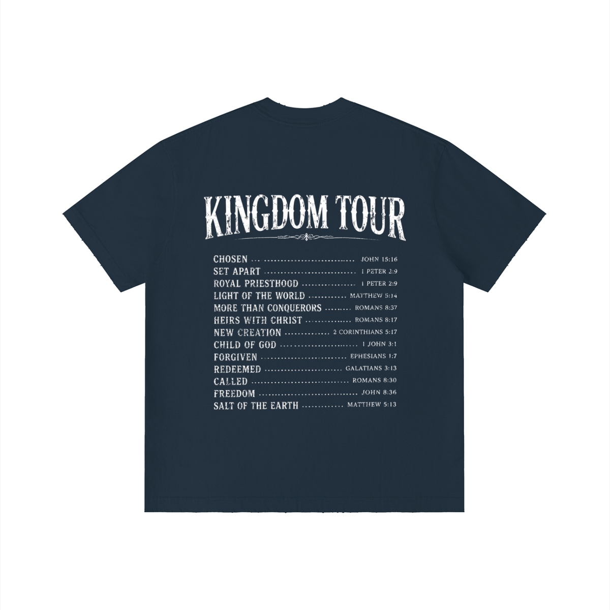 Kadosh Collective World Tour Unisex Vintage Wash Distressed T-Shirt