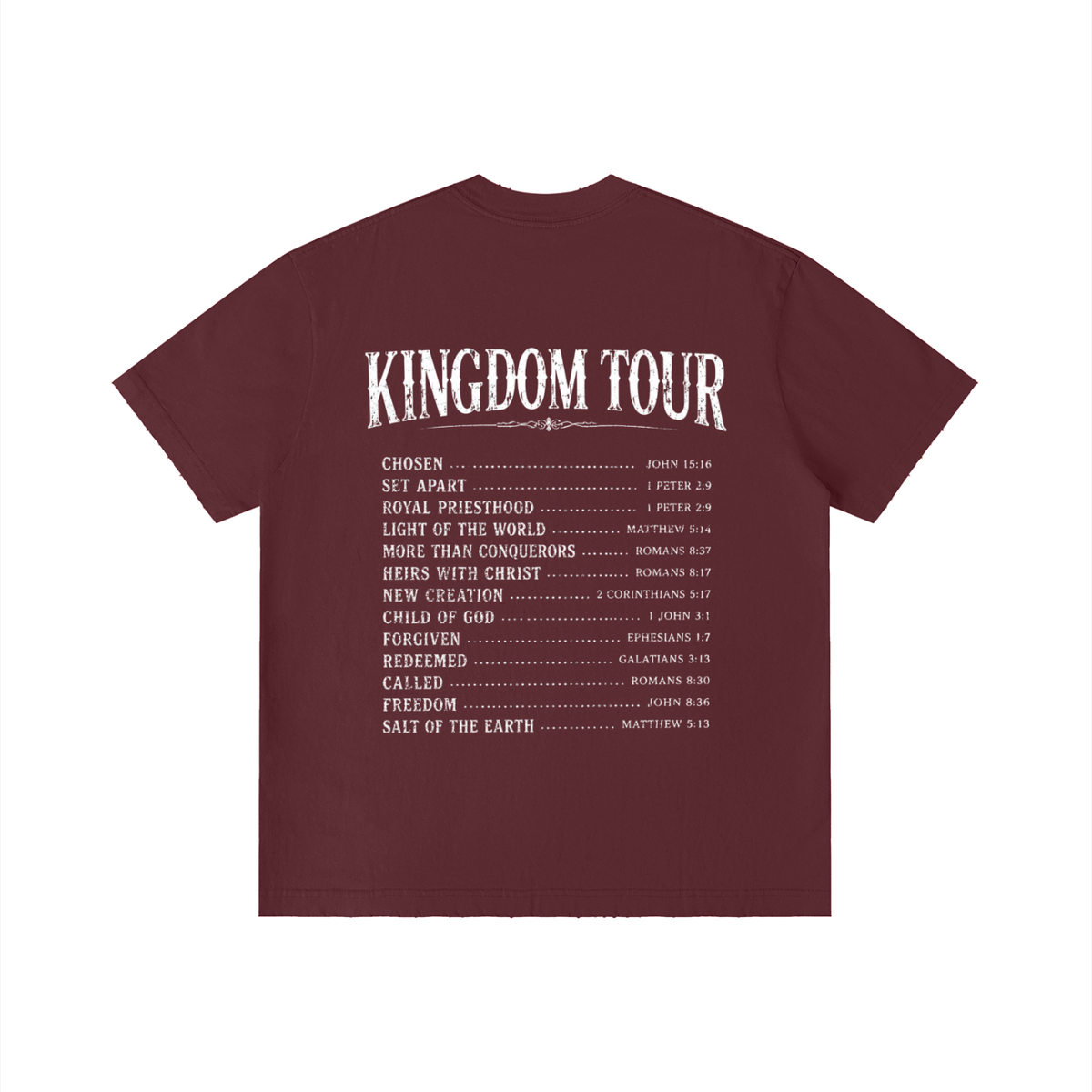 Kadosh Collective World Tour Unisex Vintage Wash Distressed T-Shirt