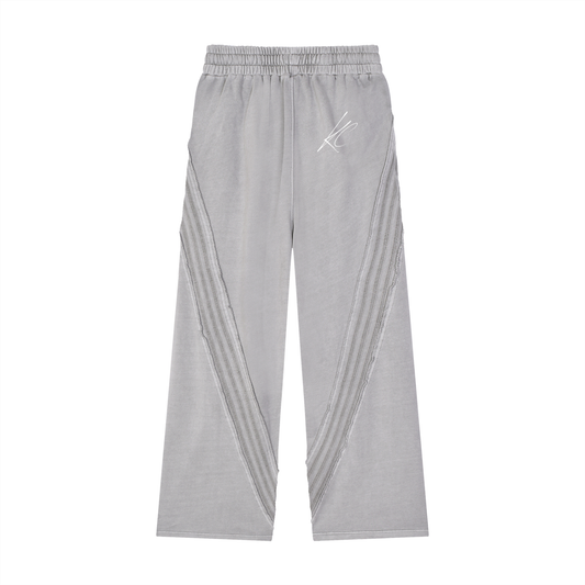 KC Set Apart Snow Washed Tape Raw Edge Sweatpants