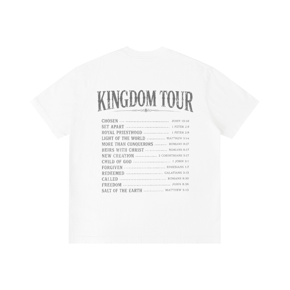 Kadosh Collective World Tour Unisex Vintage Wash Distressed T-Shirt