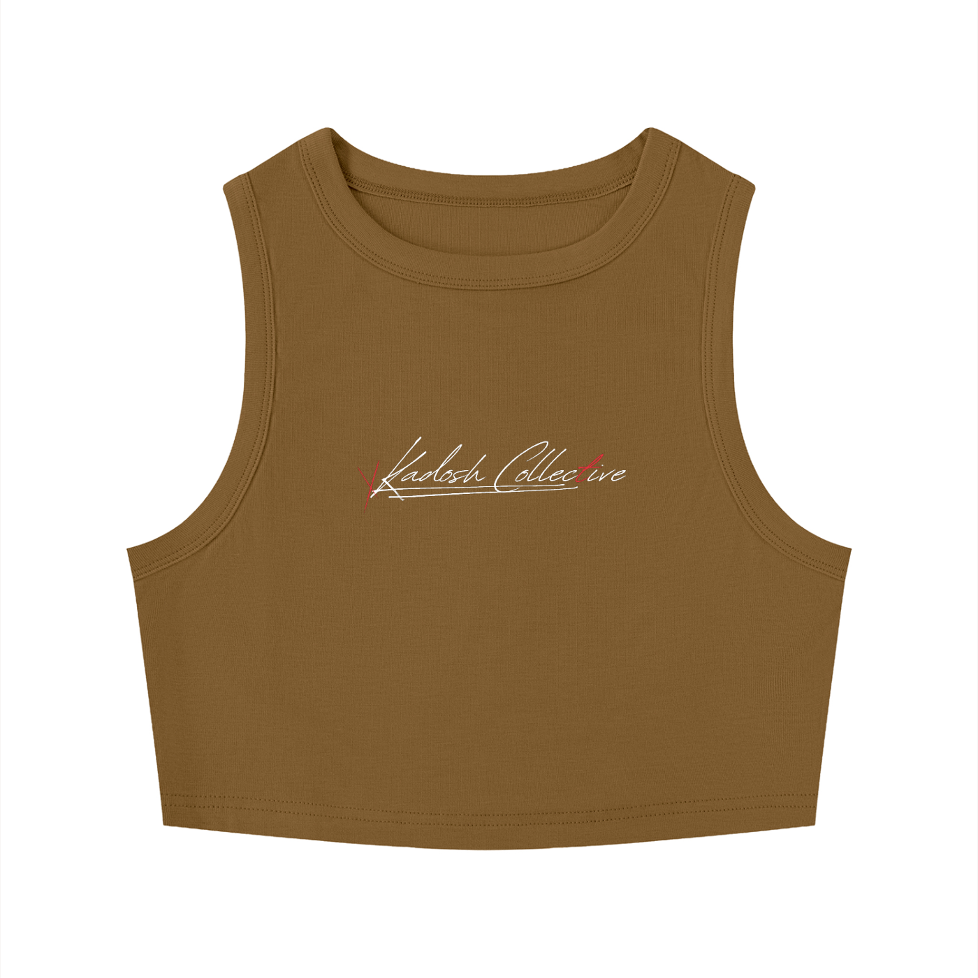 "Kadosh Collective" Women's Tight Crewneck Crop Tank Top